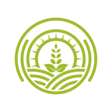 Tarım logosu şablon tasarımı