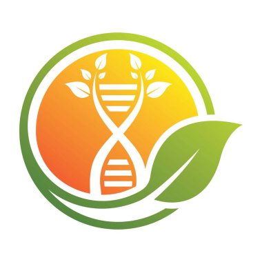 DNA Helix ve Yaprak Logosu Tasarımı