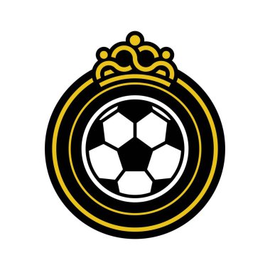 Futbol logo vektör simgesi