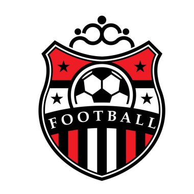 Futbol kulübü vektör logosu tasarımı