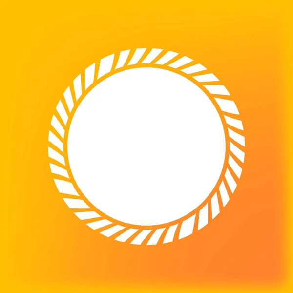 Creative Vector Border Bubble Illustration Template Orange Background Design Cover —  Vetores de Stock