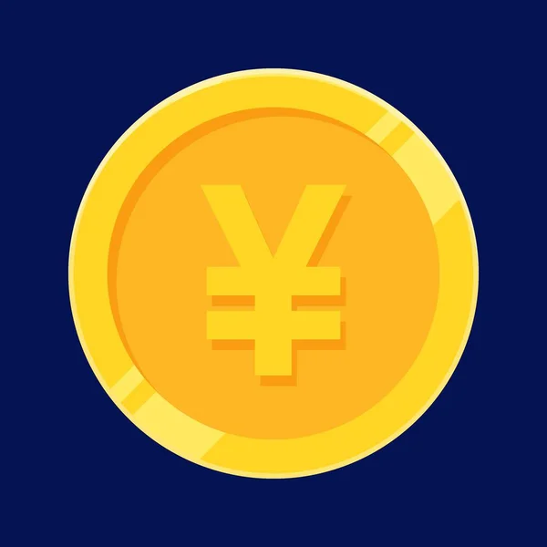 Yen Coin Χρυσό Ιαπωνία Χρήματα Διάνυσμα — Διανυσματικό Αρχείο