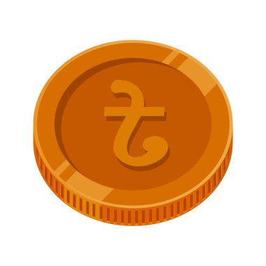 resim açıklaması Taka Coin Bronz Bangladeş Para Bakırı BDT Vektörü