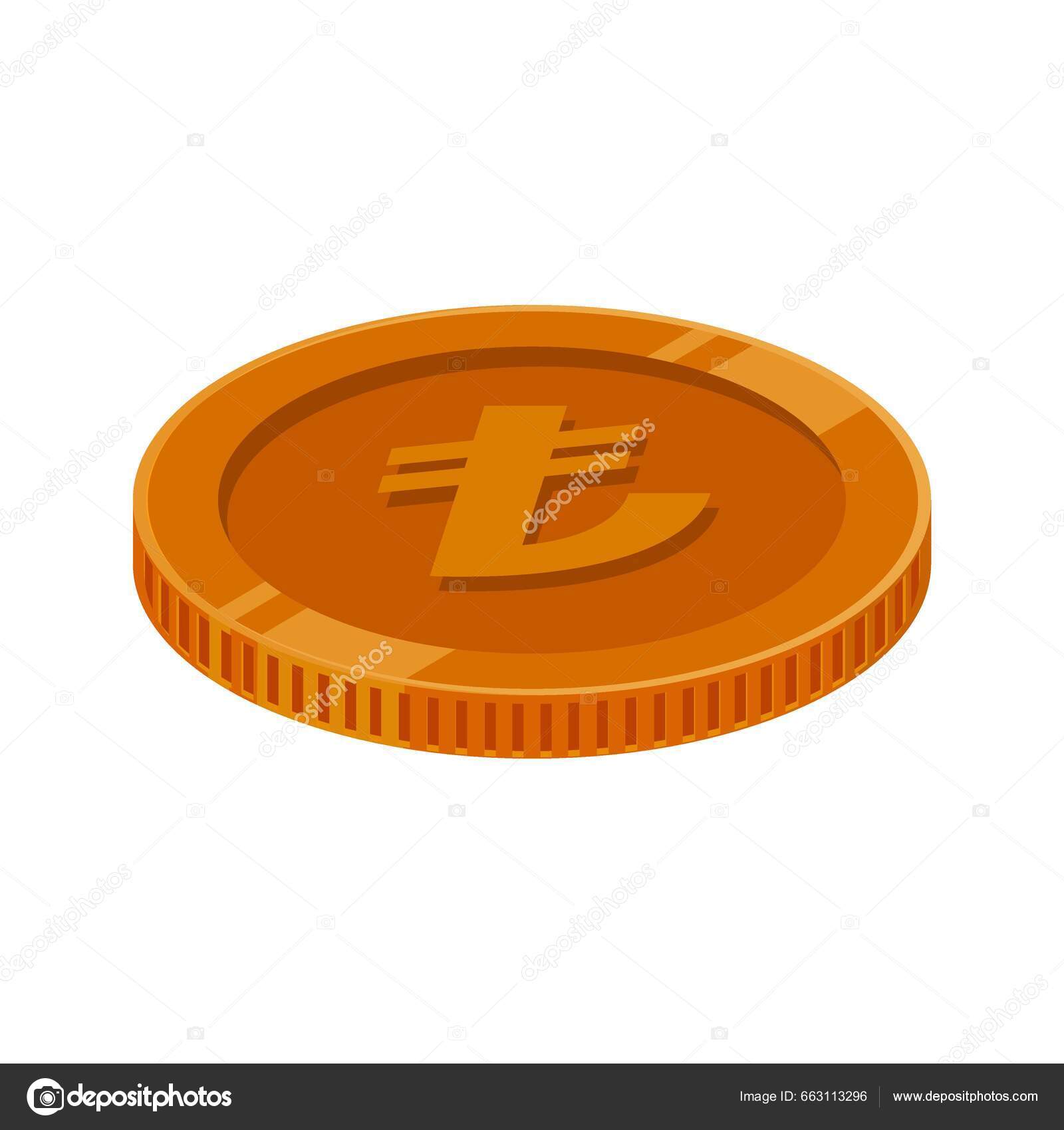 里拉土耳其青铜硬币Try土耳其货币图库矢量图©eriek 663113296