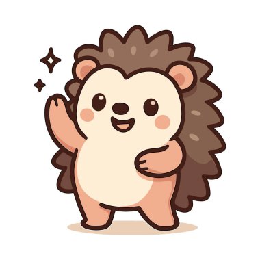 Kirpi Çizgi Film Maskotu Şirin Kirpi Çizimleri