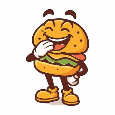 Hamburger Maskotu Gülen Çizgi Filmler