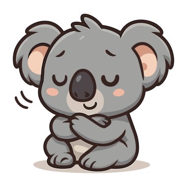 Çizgi film koalası Sevimli koala çizimleri