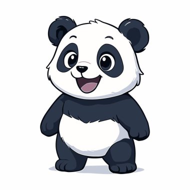 Küçük Panda Çizgi Filmi Şirin Panda Gülümseyen Maskot Resimleri