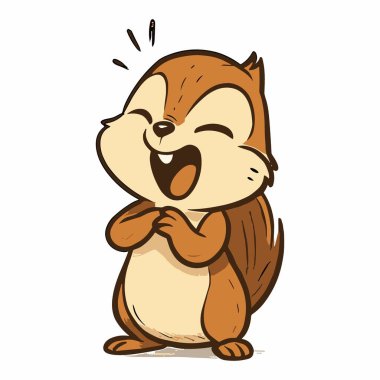 Sincap Çizgi Filmi Maskotu Gülen Sincap Çizimleri