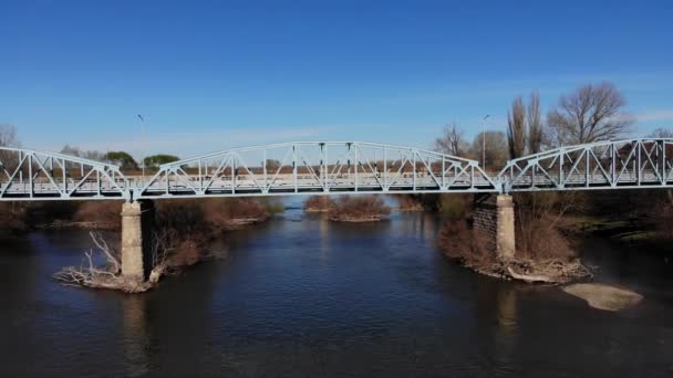 シメオノーグラード鉄橋マリッツァ川ブルガリア — ストック動画