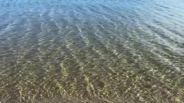 Acqua Pura Piccola Onda Relax Mare Oceano Acqua — Video Stock