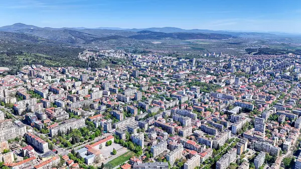 Stara Sagora Bulgarien Drohnenpanorama — Stockfoto