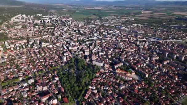 Kazanlak Bulgaria Est Europa Drone Vista Filmato Stock Royalty Free