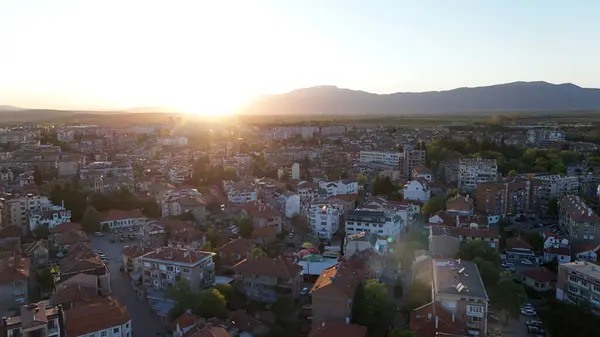 Kazanlak Bulgaria Europa Del Este Vista Del Dron —  Fotos de Stock