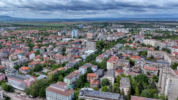 Targovishte Bulgaria Drone Aerial Panorama — Stock Photo, Image