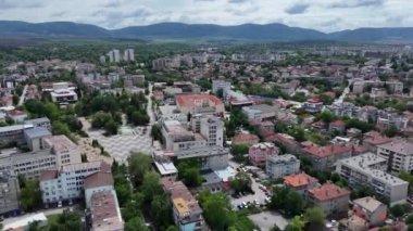 Targovishte Bulgaristan insansız hava aracı panorama videosu