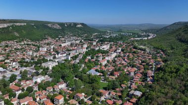 Provadia Bulgaristan insansız hava aracı şehir panoraması