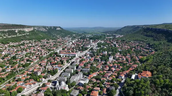 Provadia Bulgaria Drone Aerial City Panorama — Stock Photo, Image