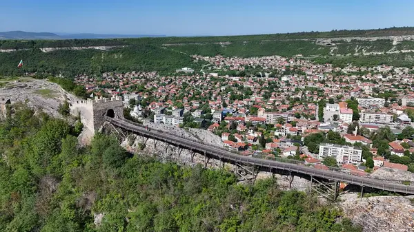 Provadia Bulgaria Ovech Fortress Drone Panorama — Stock Photo, Image