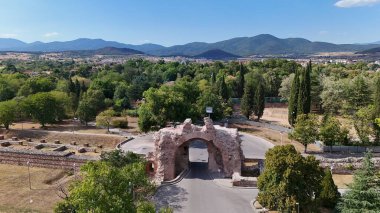 South gate of the Roman walls Hisarya Bulgaria clipart