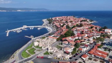 Nesebar Bulgaristan Karadeniz insansız hava aracı kuşları panorama videosu izlediler