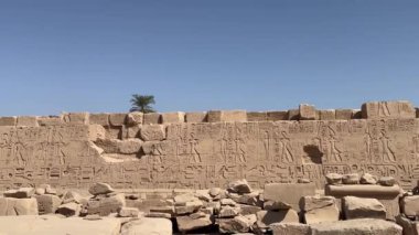 Karnak Mısır hiyeroglifli Luxor dikilitaş
