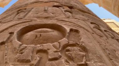 Karnak Mısır Luxor sütunları kompleksi