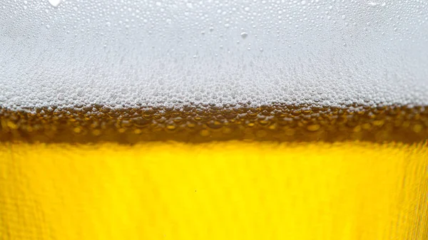 Макро Dof Детальный Макрос Пенного Кувшина Освежающего Безалкогольного Пива Крошечные — стоковое фото
