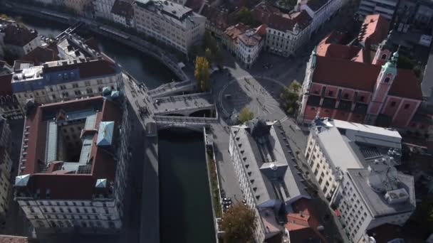 Antenne Flug Über Der Altstadt — Stockvideo
