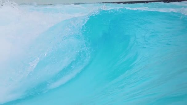 Perfect Consistent Breken Van Machine Aangedreven Golf Surf Pool Gebruik — Stockvideo