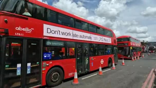 London Vereinigtes Königreich September 2023 Time Lapse Stadtverkehr Rund Berühmte — Stockvideo