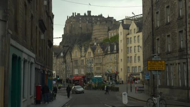 Edinburgh Scotland United Kingdom September 2023 Iconic Единбурзький Замок Височіє — стокове відео