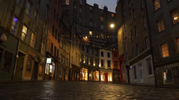 Edinburgh Scotland Yhdistynyt Kuningaskunta Syyskuu 2023 Low Angle View Iltaikkuna — kuvapankkivideo