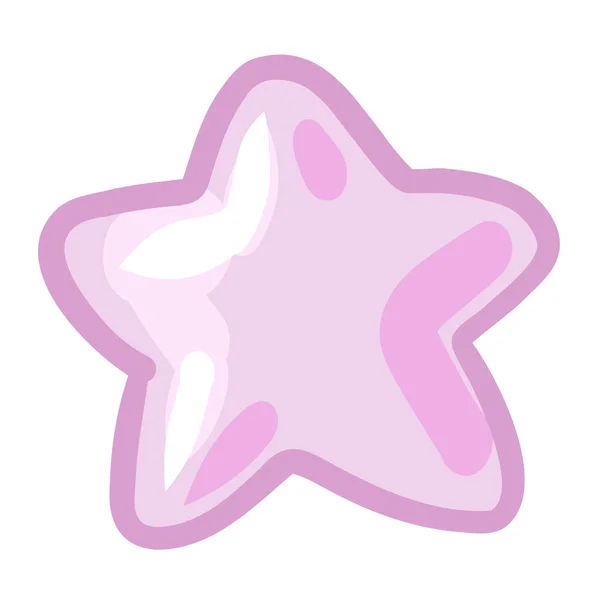 Векторная Розовая Звезда Иконка Астериска Векторная Иллюстрация Векторная Иллюстрация — стоковый вектор