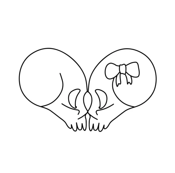 Öpüşen Cherepas Ürkütücü Sevgililer Günü Klibi Ürkütücü Valentine Pastel Goth — Stok Vektör