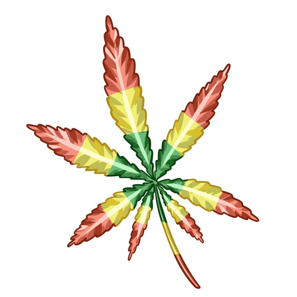 Cônes Cannabis Marijuana Branch Vector Illustration Medical Weed Illustration Vectorielle — Image vectorielle