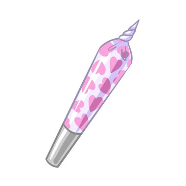 Bir parça kenevir. Marihuana sigarası. Vektör illüstrasyonu yasallaştırıldı. Vektör illüstrasyonu