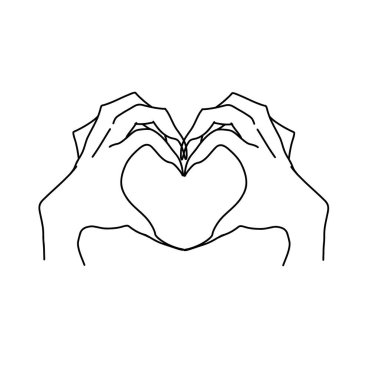 heart-shaped witch hands, Creepy Valentine clipart, Spooky Valentine, Pastel Goth digital stickers, Alternative Valentine day vector EPS10. Vector illustration