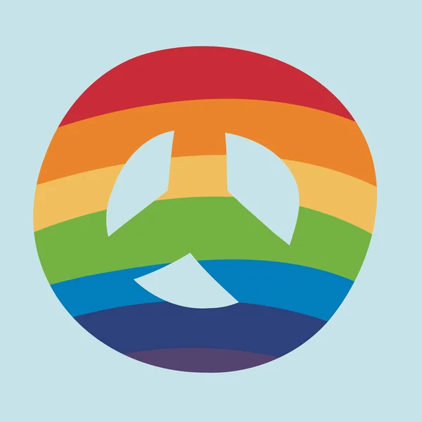 Pacyfik Lgbtq Symbolem Pacyfiku Koloru Tęczy Miłość Społeczności Pride Ilustracja — Wektor stockowy