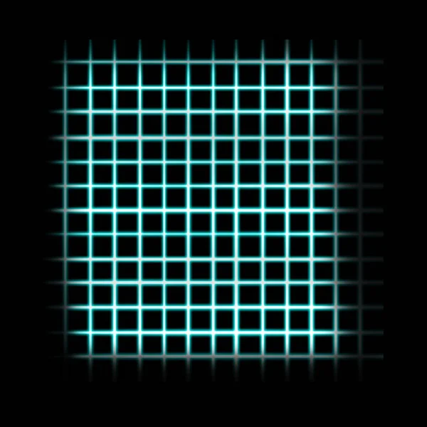 ネオングリッド 光るデスクトップ アイコン ネオン ステッカー ネオン フィギュア 輝く図 ネオン幾何学的な数字 高品質のイラスト — ストック写真
