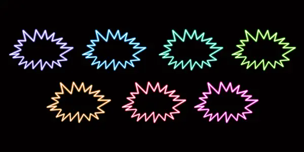Masaüstü Simgesi Parlayan Diyalog Bulutu Simgesini Neon Bulutu Etiketini Neon — Stok fotoğraf