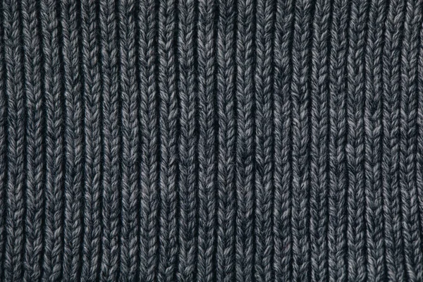Sweater texture background. Gray black knitted texture abstract background