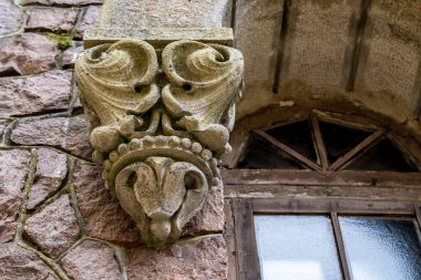 Mimari ön cephe sıva, eski bina.