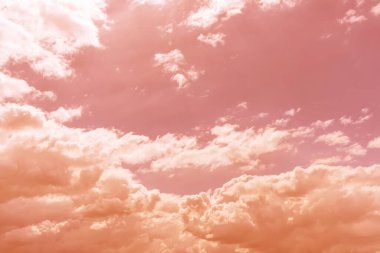 Clouds in red sky at daytime  clipart