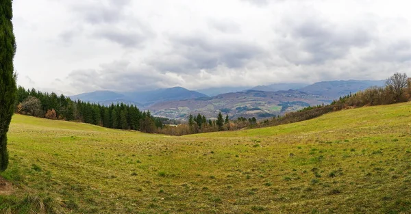 Landschaft Der Umgebung Des Schlosses Von Romena Der Gemeinde Pratovecchio — Stockfoto