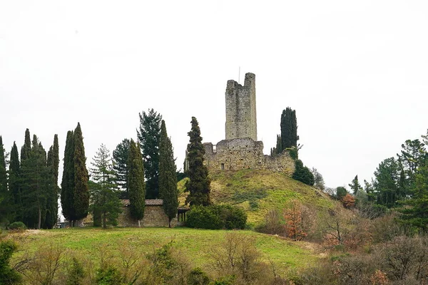 Talya Nın Toskana Eyaletinin Pratovecchio Ilçesine Bağlı Romena Şatosu — Stok fotoğraf