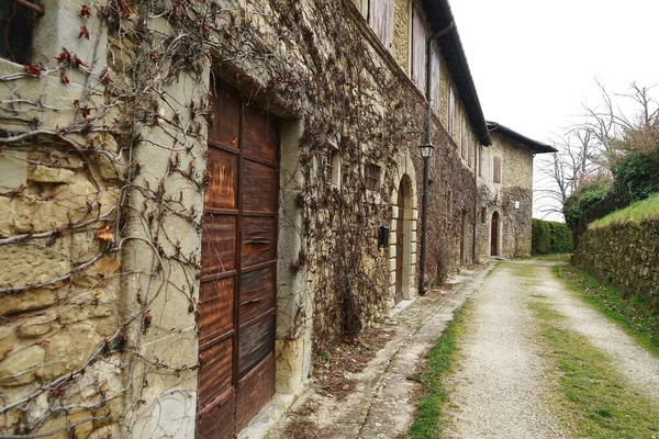 Starożytna Wioska Romena Gminie Pratovecchio Toskania Włochy — Zdjęcie stockowe