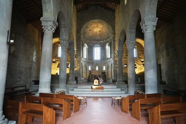 Intérieur Église Paroissiale San Pietro Romena Toscane Italie — Photo