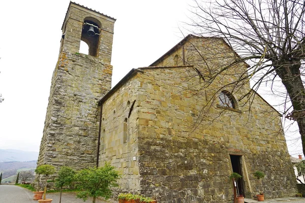 Romena Toskana Talya Daki San Pietro Kilisesi — Stok fotoğraf