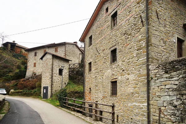Aperçu Ancien Village Médiéval Raggiolo Toscane Italie — Photo